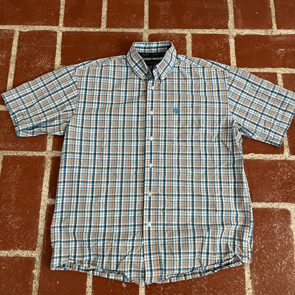 Wrangler George strait button up shirt size large